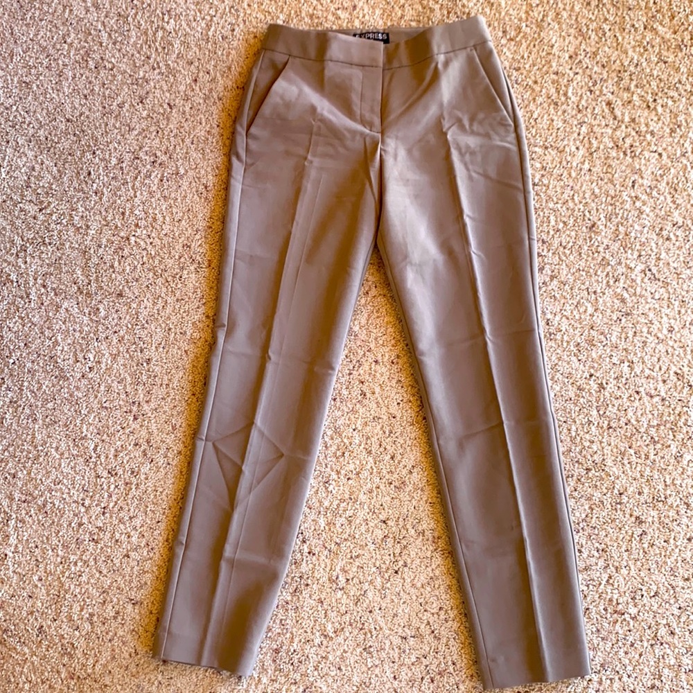Express Columnist Trouser Tan Size 00